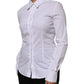 Dolce & Gabbana White Cotton Collared Long Sleeves Shirt Top