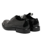 Dolce & Gabbana Black Leather Dress Lace Up Men Formal Shoes