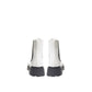 Alexander McQueen Black And White Leather Chelsea Boots