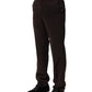 BENCIVENGA Dark Brown Mid Waist Dress Formal Pants
