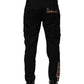 Dolce & Gabbana Black Cotton Cargo Casual Pants