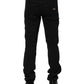 Dolce & Gabbana Black Cotton Skinny Men Denim Jeans