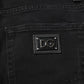 Dolce & Gabbana Black Cotton Skinny Men Denim Jeans