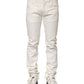 Dolce & Gabbana White Cotton Skinny Men Denim Jeans