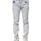 Dolce & Gabbana Light Blue Tattered Skinny Denim Jeans