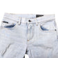 Dolce & Gabbana Light Blue Tattered Skinny Denim Jeans