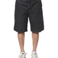 Dolce & Gabbana Dark Gray Cotton Stretch Denim Bermuda Shorts