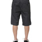 Dolce & Gabbana Dark Gray Cotton Stretch Denim Bermuda Shorts