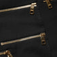 Dolce & Gabbana Black Wool Zipper Detailing Blazer Jacket