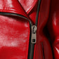Dolce & Gabbana Red Lambskin Full Zipper Jacket