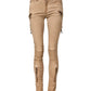 PLEIN SUD Brown Cotton Mid Waist Skinny Denim Jeans