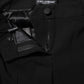 Dolce & Gabbana Black Wool Mid Waisted Tapered Dress Pants
