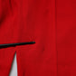 Dolce & Gabbana Red Wool Mid Waisted Tapered Pants
