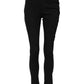Dolce & Gabbana Black Cotton Skinny Mid Waisted Denim Jeans