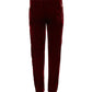 Dolce & Gabbana Red Viscose DG Logo Mid Waist Pants
