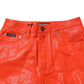 Dolce & Gabbana Orange Cotton High Waisted Denim Jeans