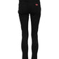 Dolce & Gabbana Black Skinny Cotton Mid Waisted Denim Jeans