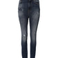 Dolce & Gabbana Blue Washed Cotton High Waisted Denim Jeans