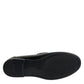Dolce & Gabbana Black Leather Slip On Loafers Dress Shoes