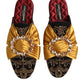 Dolce & Gabbana Multicolor Embellished Flat Sandals Shoes