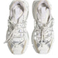 Dolce & Gabbana White Gray Low Top Space Sneakers Shoes