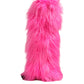 Dolce & Gabbana Pink Faux Fur Leather High Heels Boots Shoes