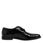 Dolce & Gabbana Black Patent Leather Derby Formal Dress Shoes