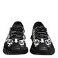 Dolce & Gabbana Black Logo Lace Up Low Top NS1 Sneakers Shoes