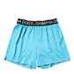 Dolce & Gabbana Blue Logo Waist Regular Boxer Shorts Underwear