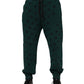 Dolce & Gabbana Green Logo Print Jogger Men Sweatpants Pants