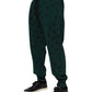 Dolce & Gabbana Green Logo Print Jogger Men Sweatpants Pants