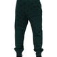 Dolce & Gabbana Green Logo Print Jogger Men Sweatpants Pants
