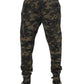 Dolce & Gabbana Brown Camouflage Cotton Men Jogger Pants