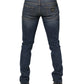 Dolce & Gabbana Blue Washed Skinny Logo Plaque Men Denim Jeans