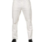 Dolce & Gabbana White Cotton Loose Men Denim Jeans