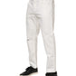 Dolce & Gabbana White Cotton Loose Men Denim Jeans
