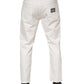 Dolce & Gabbana White Cotton Loose Men Denim Jeans
