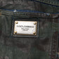 Dolce & Gabbana Blue Cotton Camouflage Denim Jeans