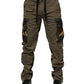 Dolce & Gabbana Brown Cotton Camouflage Cargo Pants