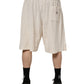 Dolce & Gabbana Ivory Cotton Men Bermuda Sweatshorts Shorts