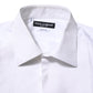 Dolce & Gabbana White Bib Cotton Poplin GOLD Formal Shirt