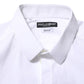 Dolce & Gabbana White Cotton Long Sleeves GOLD Formal Shirt