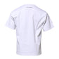 Dolce & Gabbana White Cotton Crew Neck Graphic Print T-shirt