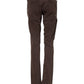 CYCLE Brown Cotton Low Waist Skinny Casual Jeans
