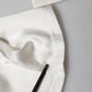 Dolce & Gabbana Ivory Silk Tapered High Waist Pants