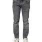 Dolce & Gabbana Gray Cotton Skinny Men Denim Trouser Jeans