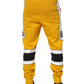 Dolce & Gabbana Yellow Cotton Logo Sweatpants Jogger Pants