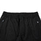 Dolce & Gabbana Black Striped Wool Men Jogger Pants