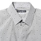 Dolce & Gabbana Gray Dotted Semi Fitted GOLD Men Formal Shirt