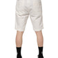 Dolce & Gabbana White Chinos Cotton Stretch Men Casual Shorts